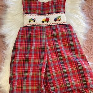 Strasburg smocked short outfits sz 5